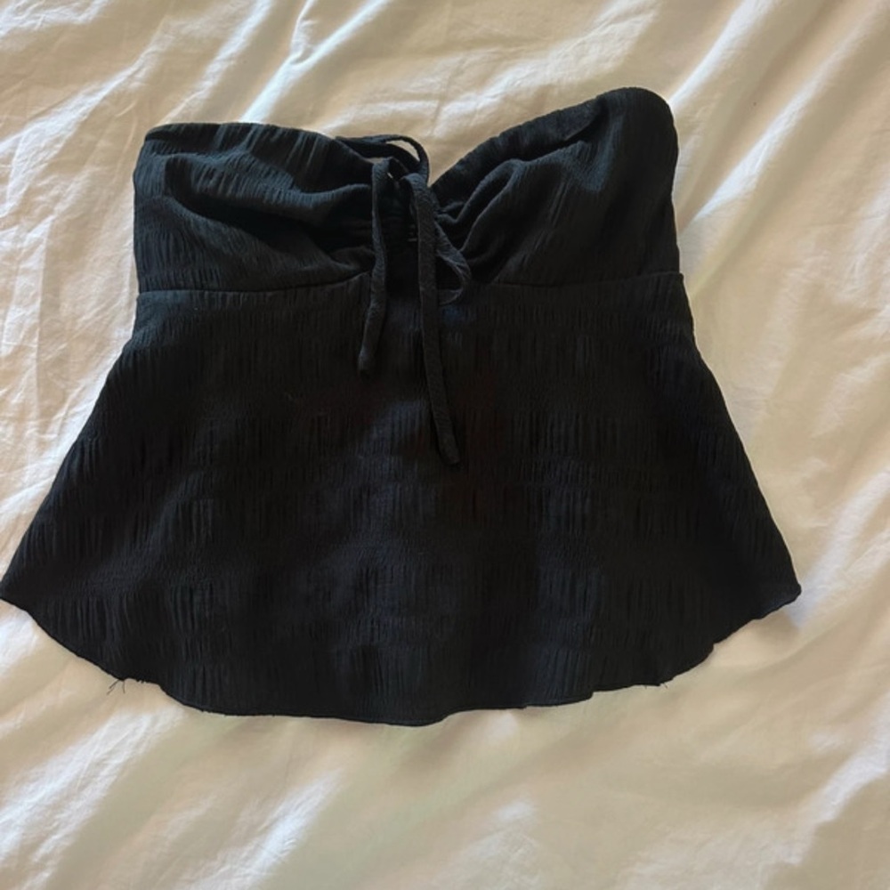 SHEIN Black Strapless Bodysuit